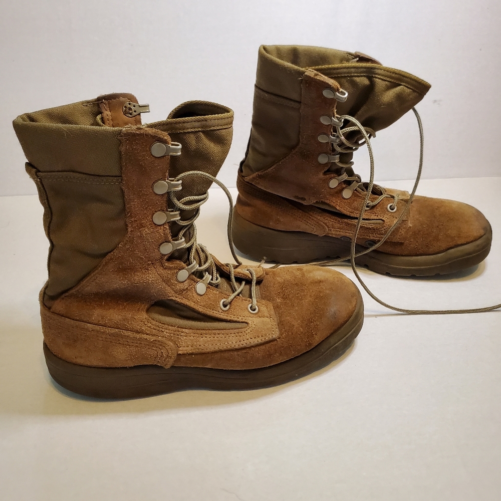 Belleville USMC Hot Weather Combat Boots Brown MHW 08-D-1098 US Military 8.0 R